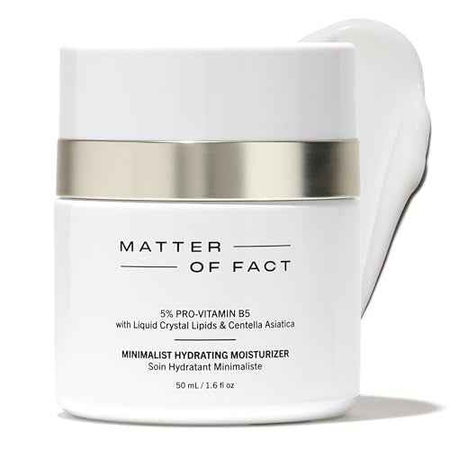 MATTER OF FACT Minimalist Hydrating Moisturizer with Pro Vitamin B5, Liquid Crystal Lipids and Centella Asiatica, Lightweight Daytime Face Cream for Moisture Barrier Support, 50mL / 1.6 Fl Oz