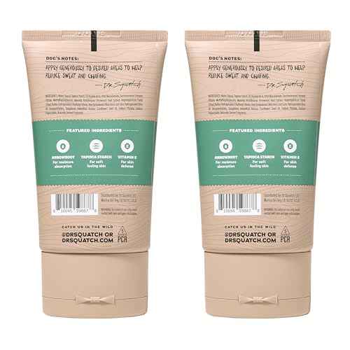 Dr. Squatch Precision Deo Dry Lotion - No Mess Body Powder Lotion for Men - Made With Natural Ingredients - 2 Pack Rainforest Rapids