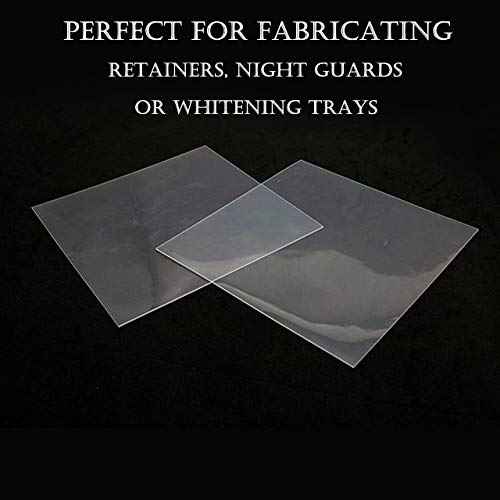 15 Sheets 1.5MM Dental Hard Splint, Thermoforming Materials for Vacuum Forming Machine 5''x 5''