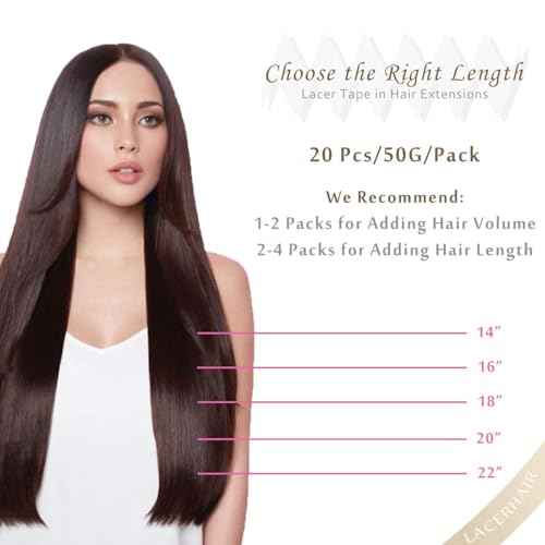 Lacer Human Hair Extensions Tape In Rooted Dark Brown To Chestnut Brown Highlight 16inch 100G Tape Ins Human Hair Extensions Seamless Skin Weft Hair Extension Tape In 100% Remy Human Hair 40pcs