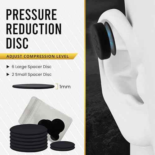 MagnetRX¢ç Cauliflower Ear Magnets ? 8 Multi?Size Magnets & Spacer with Case ? Compression Ear Magnet for Cauliflower Draining, Pressure Earring for Keloids, BJJ, Wrestling & MMA Treatment & Prevention