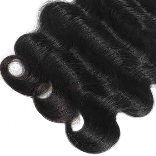 Augfst Brazilian Virgin Human Hair Bundles 26 28 30 Inch Body Wave Bundles Human Hair Natural Color Inch 12A Unprocessed Sewn In Quick Weave for Black Women
