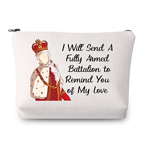 JYTAPP Hamilton Musical Broadway Makeup Bag Hamilton Gift Hamilton Fans Gift I Will Send A Fully Armed Battalion to Remind You of My Love Cosmetic Bag