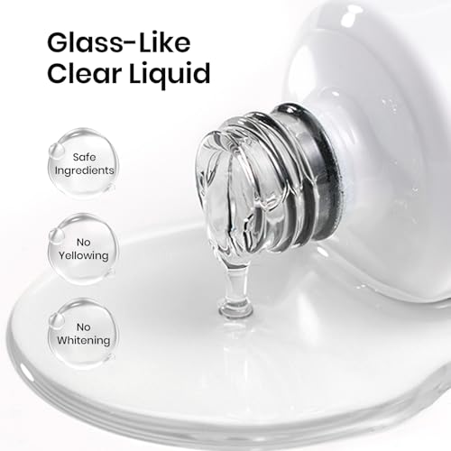Beetles 15ml Gel Base and Top Coat Set HEMA Free, TPO Free Top Coat Gel Nail Polish & Base Clear Glossy Long Lasting No Wipe Soak Off Upgraded Safe Low-Sensitivity, No More Damaged Gifts for Women