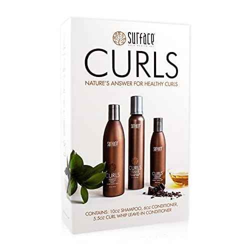 Surface Hair - Trio Box Set, Shampoo, Conditioner And Leave-In Conditioner ? Defines, Adds Shine, and Provides Frizz Free Style Longevity