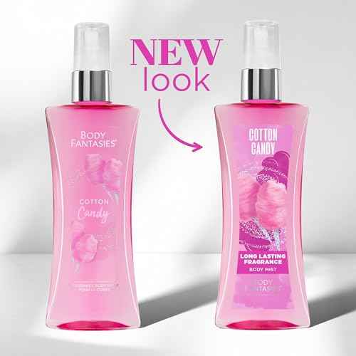 Body Fantasies Signature Fragrance Body Spray, Cotton Candy, 8 fl oz (Pack of 2)