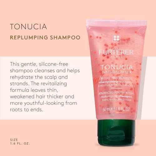 Rene Furterer TONUCIA Replumping Shampoo - For Thin, Weakened Hair Due to Aging - Redensify & Revitalize - Silicone-Free - Travel-Size