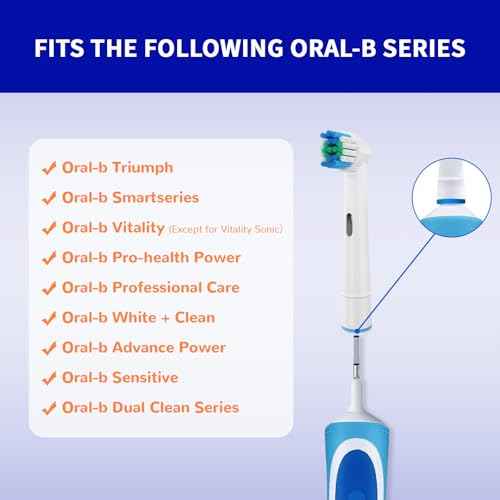 16 Pack Replacement Heads Compatible with Oral B Braun Electric Toothbrush Pro 1000/9000/ 5000/3000/8000