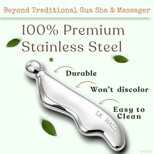 4-in-1 Gua Sha Massager: Stainless Steel Cryo Gua Sha Facial Tools for Face, Neck, Body ? Lymphatic Drainage Massager, Facial Roller, Reduce Puffiness, Improve Circulation Beauty Tools