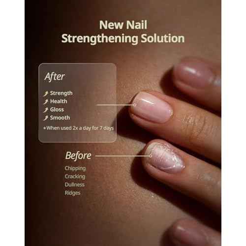 BTARTBOXNAILS Naillush Nail Strengthener & Growth - Repair Damaged Nails, Strengthen Weak & Thin Nails, Extra Strong Nail Growth Treatment, Long Lasting Nail Hardener, 15ml