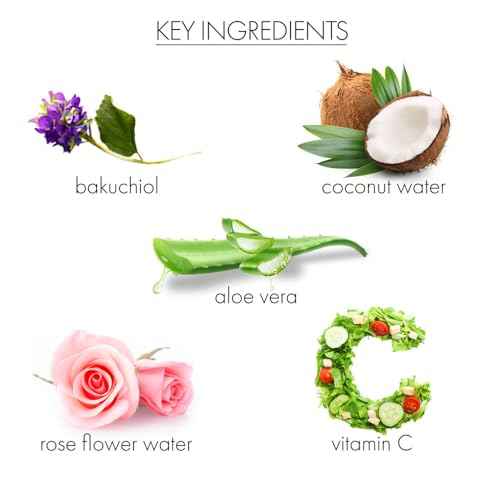 Whish Bakuchiol Retinol Face Serum with Vitamin C+E, Korean Plant-Based Anti-Aging Formula, 1oz