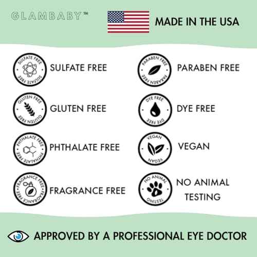 GlamBaby Eye Care - Eye Boogies¢â Eyelid Cleaning Spray | Non-Toxic, Sting-Free & Wipe-Free Formula | Kids' Eyes Clean | Kids Eye Drops Sprayer | Baby Eye Drops Spray | Child Eyelid Cleanser (1 Pack)