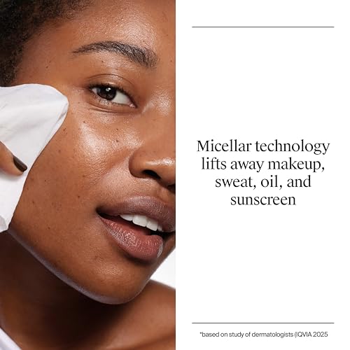 Makeup Remover Towelettes with Micellar Water, 25 ct