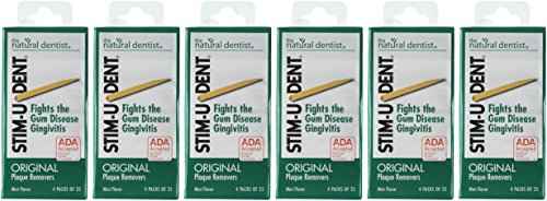 Stim-U-Dent Plaque Removers Mint 100 Each (Pack of 6)