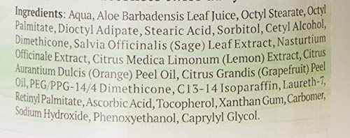 Florencia Sage & Citrus Lightweight Moisturizer - Fast-Absorbing, Hydrating, Nutrient Enhanced Face Cream for Sensitive, Oily, Combination Skin.
