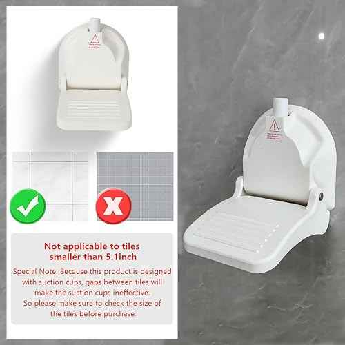 Shower Foot Rest for Shaving Legs,Shower Shaving Foot Rest,Foot Rest for Shower with Powerful Suction Cup,Foldable Shower Shaver Foot Rest Suitable for RV Bathroom,Easy to Carry While Traveling