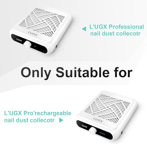 L'UGX Nail Dust Collector Filter, 2Pcs Reusable Filter for L'UGX Professional Nail Dust Vacuum Machine LG622