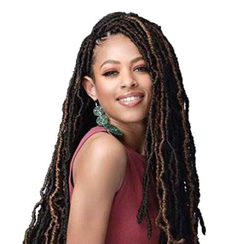 (6-PACK) Bobbi Boss Synthetic Hair Crochet Braids African Roots Braid Collection Nu Locs 24" (4)