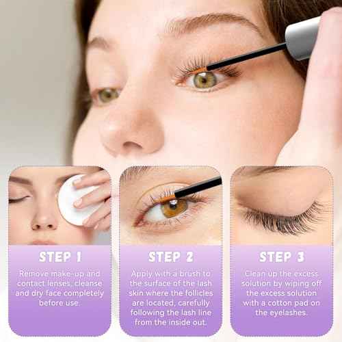 Premium Eyelash Growth Serum, Thicker, and Fuller Lashes, Non-Irritating Formula- Brown