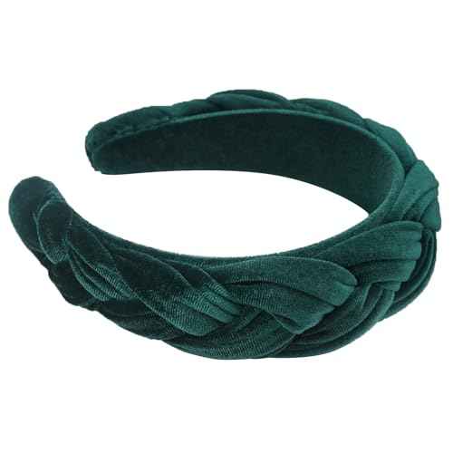 DRESHOW Velvet Braided Headband Women Hair Hoop Elastic Hair Bands Fashion Headbands for Women