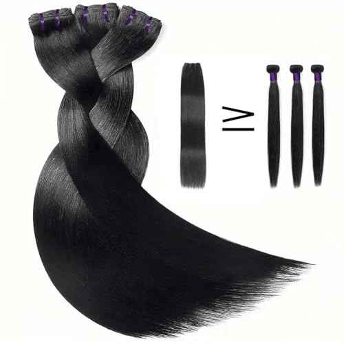 16A Straight Bundles Human Hair 100% Unprocessed Brazilian Virgin Hair Bundles Straight Hair 3 Bundles Remy Hair Extensions for Black Women