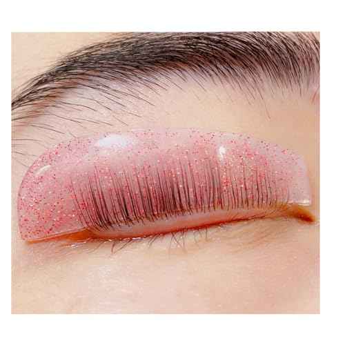 Asian Flat Shields 1mm Thin Lash Lift Pad For NO.1 Perm Soften Eyelashes 100% Korean Glueless Pads Glueless Lash Lifting Shield For Salon Usage Flatter Rods For Perming Lashes Thoroughly (Hot Pink)
