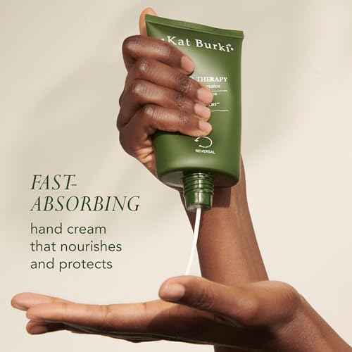 KAT BURKI Hand Therapy Moistuizing Cream with KB5 Complex, Safflower & Sunflower Oils, Hydrates, Soothes & Protects Dry Hands, 4.4 Fl Oz
