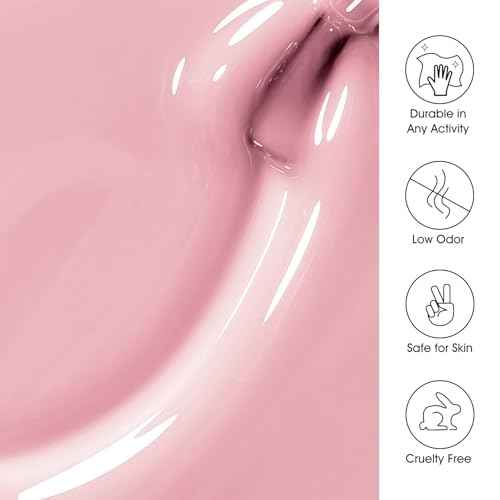 Beautpal Milky Jelly Gel Nail Polish Set of 6 Colors 8ml Nude Pink Transparent Gel Polish Sheer Nude Gel Polish Kit for Salon Gel Manicure and Nail Art DIY at Home