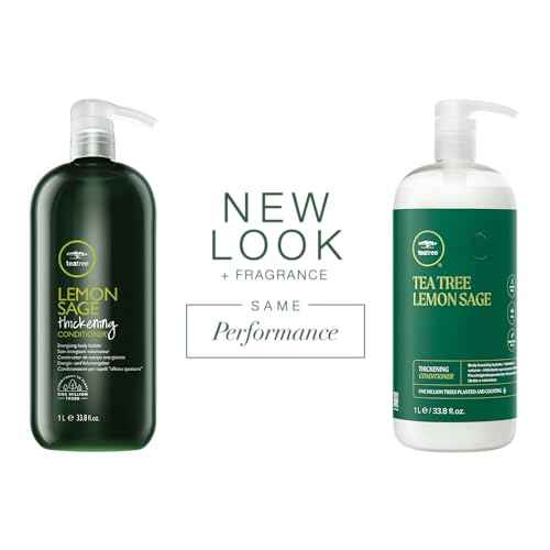 Tea Tree Lemon Sage Thickening Conditioner, Builds Body + Boosts Volume, For Fine Hair