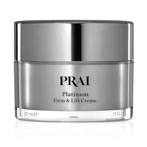 PRAI Beauty Platinum Firm and Lift Creme, Firming and Hydrating Face Moisturizer for Dry Skin and All Skin Types, Face Moisturizer for Skin Firming and Lifting, 1.7 Oz