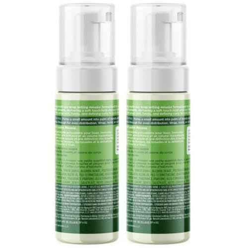 ORS Olive Oil Hold & Shine Wrap Set Mousse Infused with Coconut Oil 3.7 Ounces (Pack of 2)