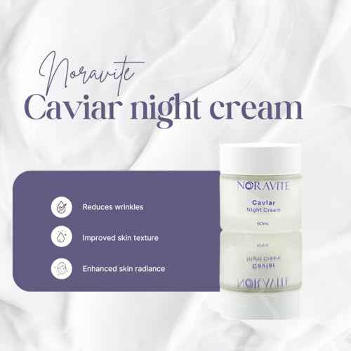 Caviar Night Cream| Nourishes and Revitalizes your Skin while Slowing Down Aging Rich in Caviar Extract, vitamin E, Vitamin A Microspheres