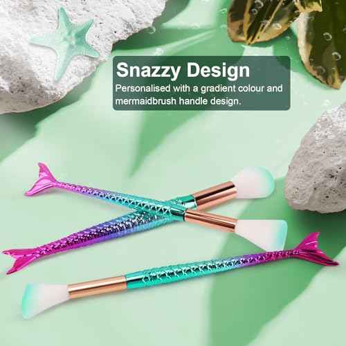 NICEMOVIC Stocking Stuffers for Girls, 20PCS Princess Kids Makeup Brushes Sets, Teen Girl Gifts Trendy Stuff Christmas Gift Ideas Cute Make Up Tool Set
