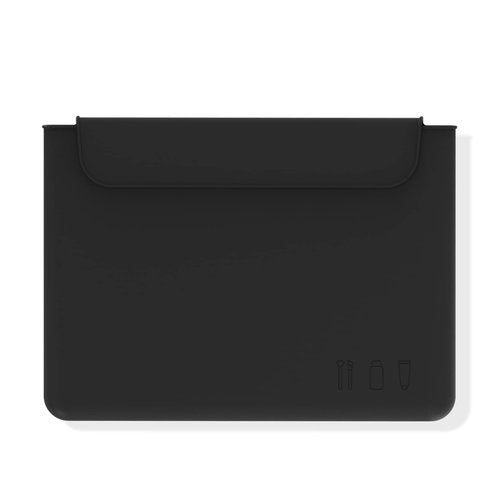 FERYES Silicone Makeup Bag, Premium Travel Toiletry Bag for Women, Easy Carry Cosmetic Bag for Makeup, Beauty Tools, and Brushes -Black