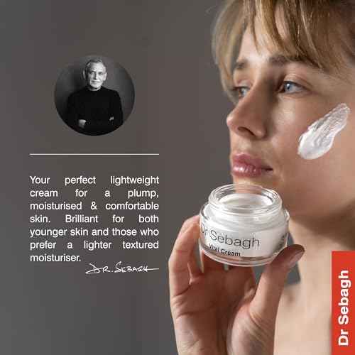 Dr Sebagh Vital Cream (1.7 fl oz) - Hydrating Moisturizer Face Cream - Revitalizing Facial Moisturizer for Normal/Dry Skin - Vitamin C Anti Aging - Deep Moisturizing & Lifting Formula
