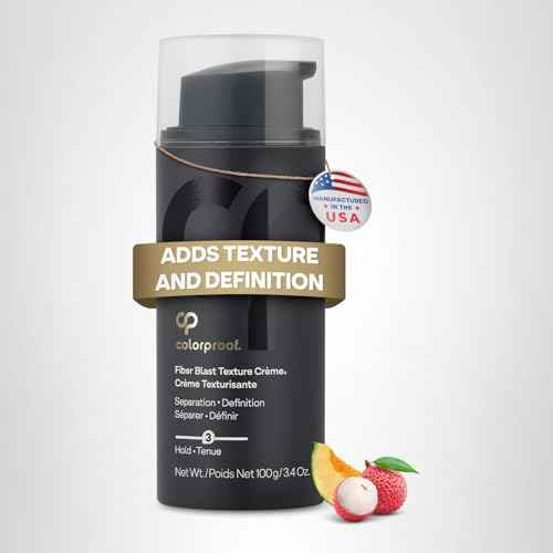 Colorproof Fiber Blast Texture Crème 3.4 Fl. Oz. Hydrating, Non-Greasy Hair Texture Cream with Lychee & Melon Scent, Travel Size Styling Cream