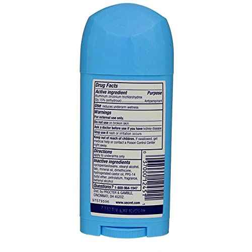 Secret Anti-Perspirant Deodorant Solid Powder Fresh 2.70 oz (Pack of 8)