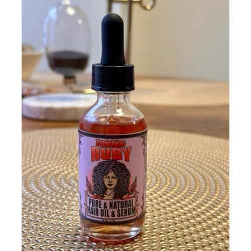 Ruby Hair Oil ? Fenugreek Strengthening Serum for Dry, Damaged, Frizzy & Coarse Hair | Anti-Hair Fall | Anti-Hair Loss Hair Growth Oil Treatment | All-Natural | 4 Ounce