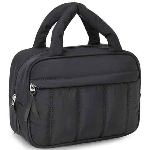 Makeup Bag for Women Cosmetic Bag Large Make Up Organizer Travel Toiletry Bags Waterproof Zipper Tote Pouch Purse for Girls