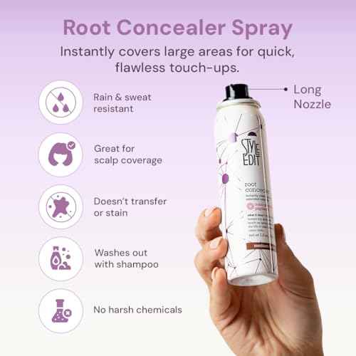 STYLE EDIT LIGHT BLONDE Root Concealer Touch - Up Spray, (Multiple Colors Available) 4 Ounce PACK OF 5