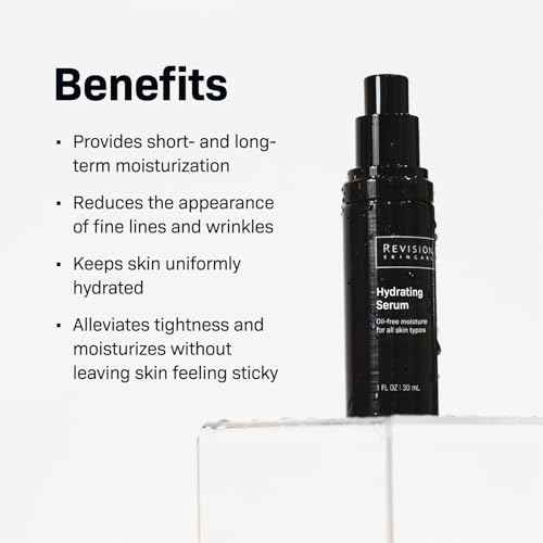 Revision Skincare Hydrating Serum, Moisturizing Anti Aging Serum, Oil Free Formula with Two Forms of Hyaluronic Acid