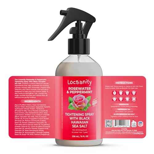 Locsanity Rosewater Peppermint Loccare Bundle Dreadlock, Sisterlocks, Microlocks, Locs Fine Mist