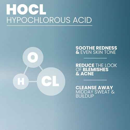 Hypochlorous Acid Spray for Face, Skin, and Body ? HOCl Facial Mist Toner, Hydrating Cleanser for Acne, Eczema, Rosacea, Eyelids, Pets, Workout, Baby, Back, Redness, Sensitive Care Spray - 8 oz.