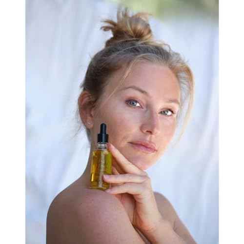 Vitamin C Glow Face Elixir, Hydrating Anti-Aging Face Oil for Sensitive Skin, Brightening & Nourishment | Organic, Plant-Based Facial Oil, Pollution Defense & Natural Glow | USA Made?1.69 fl oz
