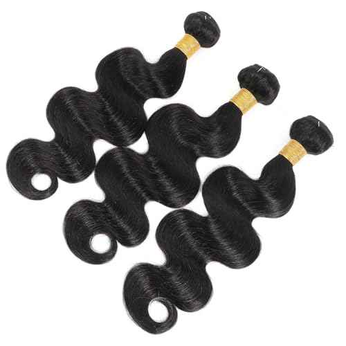 15A Human Hair Bundles 20 22 24 Inch 100% Unprocessed Brazilian Virgin Hair Quick Weave Body Wave 3 Bundles Deals Natural Black Extensions