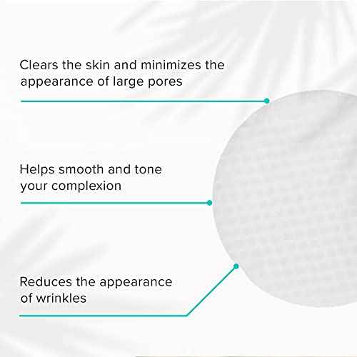 ClarityRx Pick Me Up Skin Booster Exfoliating Facial Pads, Natural Plant-Based Medicated Face Wipes for Acne-Prone & Aging Skin, Minimizes Pores, Fine Lines & Wrinkles (50 Count, 4 oz)