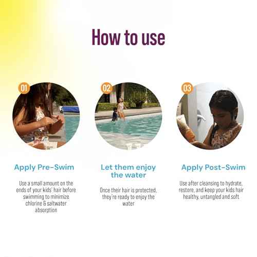 TRIHARD Kids Chlorine Hair and Body Protection Essentials for Swimmers | 3-in-1 Shampoo, Conditioner, & Body Wash for Children¡¯s Sensitive Skin & Hair Pre and Post Pool or Ocean
