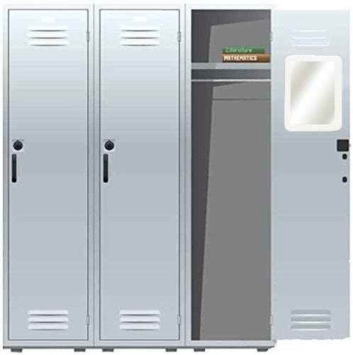 MIHAGUTY Magnetic Locker Mirror,5" x 7" Small Mirrors School Locker, Bathroom, Household Refrigerator, Locker Accessory, Office Cabinets, and Home (White)