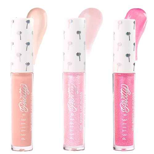 Petite 'N Pretty Snow Getter Lip Gloss Set ? Mini 10K Shine Trio for Kids, Tweens & Teens ? Non-Toxic, High-Gloss Sparkly Makeup ? Gift-Ready Clean Beauty Set