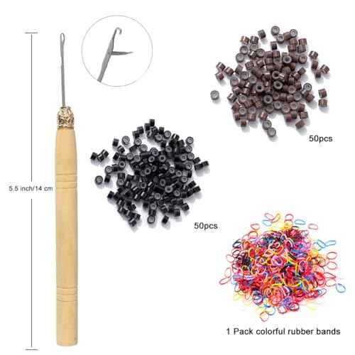 Hair Tinsel Kit with Tools 48 Inch 1200 Strands Colorful Tinsel Hair Extensions Fairy Hair Tinsel Kit Heat Resistant Sparkling Glitter Tensile Hair Accessories for Girls Women Kids
